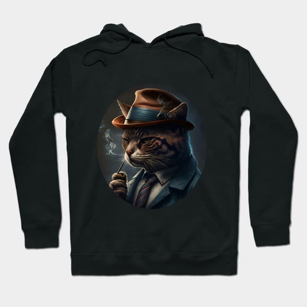 Detective Catto Hoodie by Emanuelrc